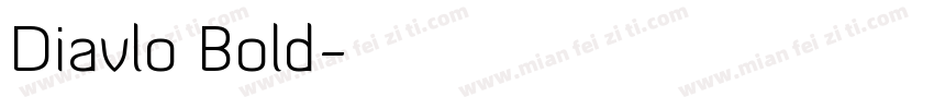 Diavlo Bold字体转换